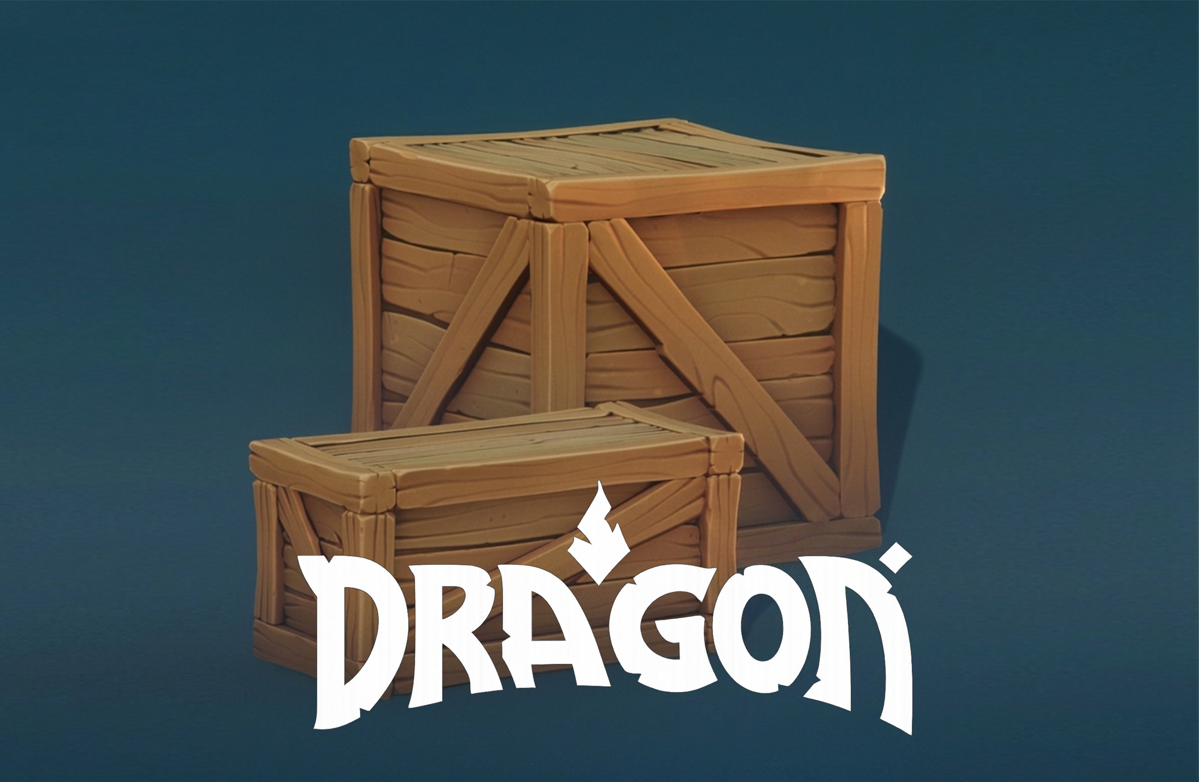 Crates – modular prop set modeled and textured