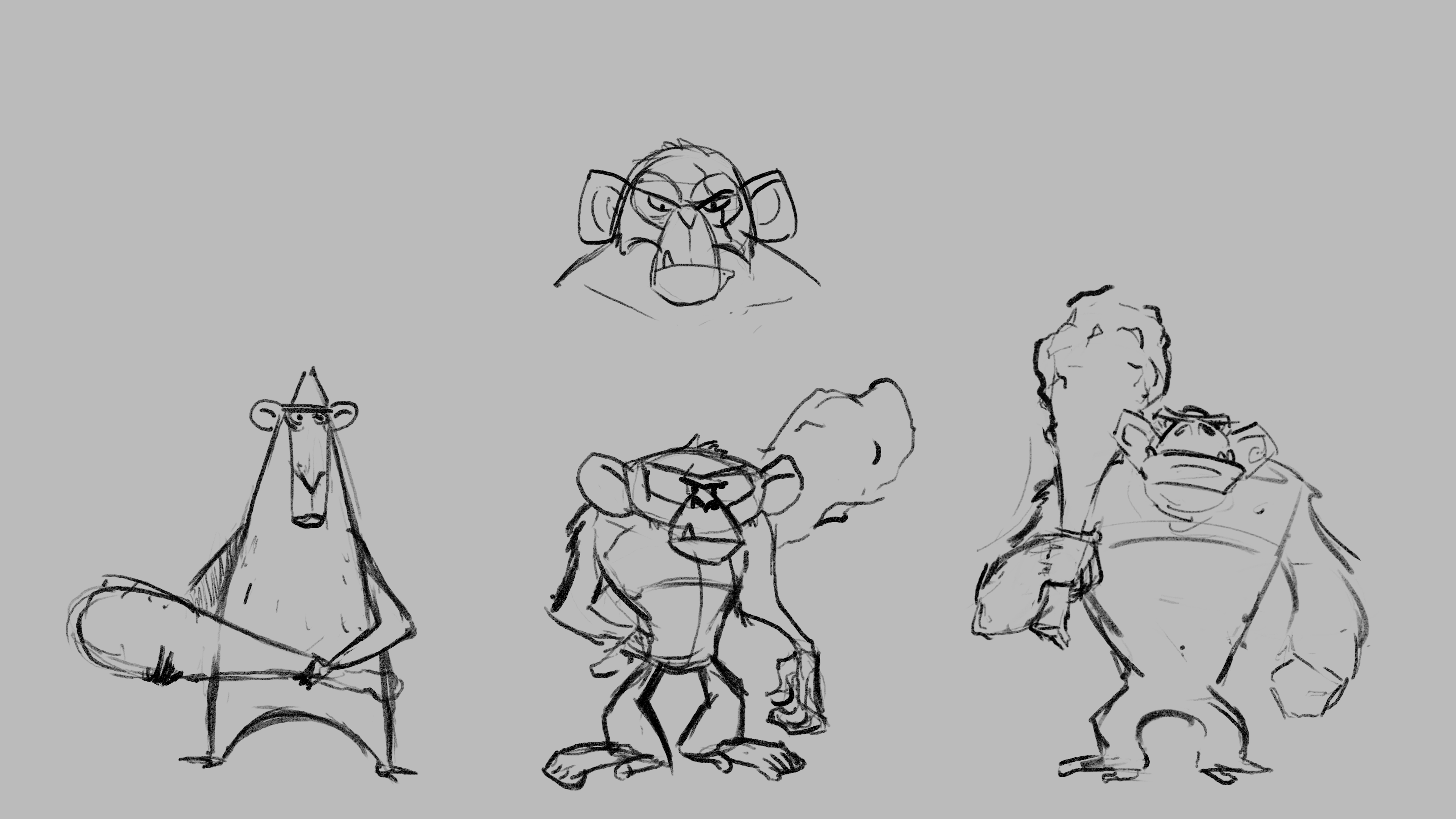 Early sketch – chimp concept