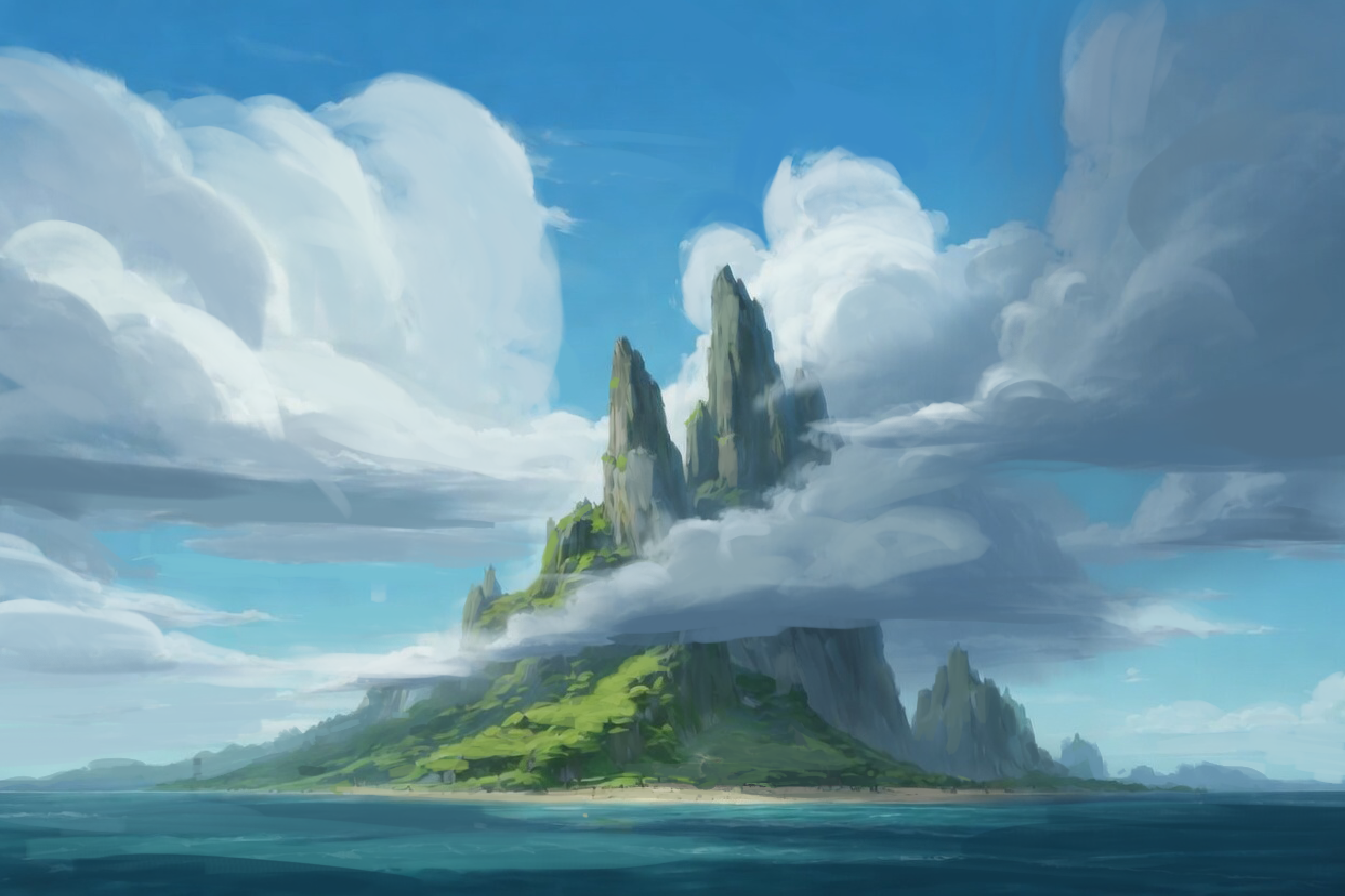 Bounty Island – digital painting